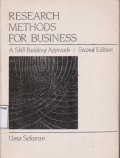 Research methods for business : a skill-building approach.STIE